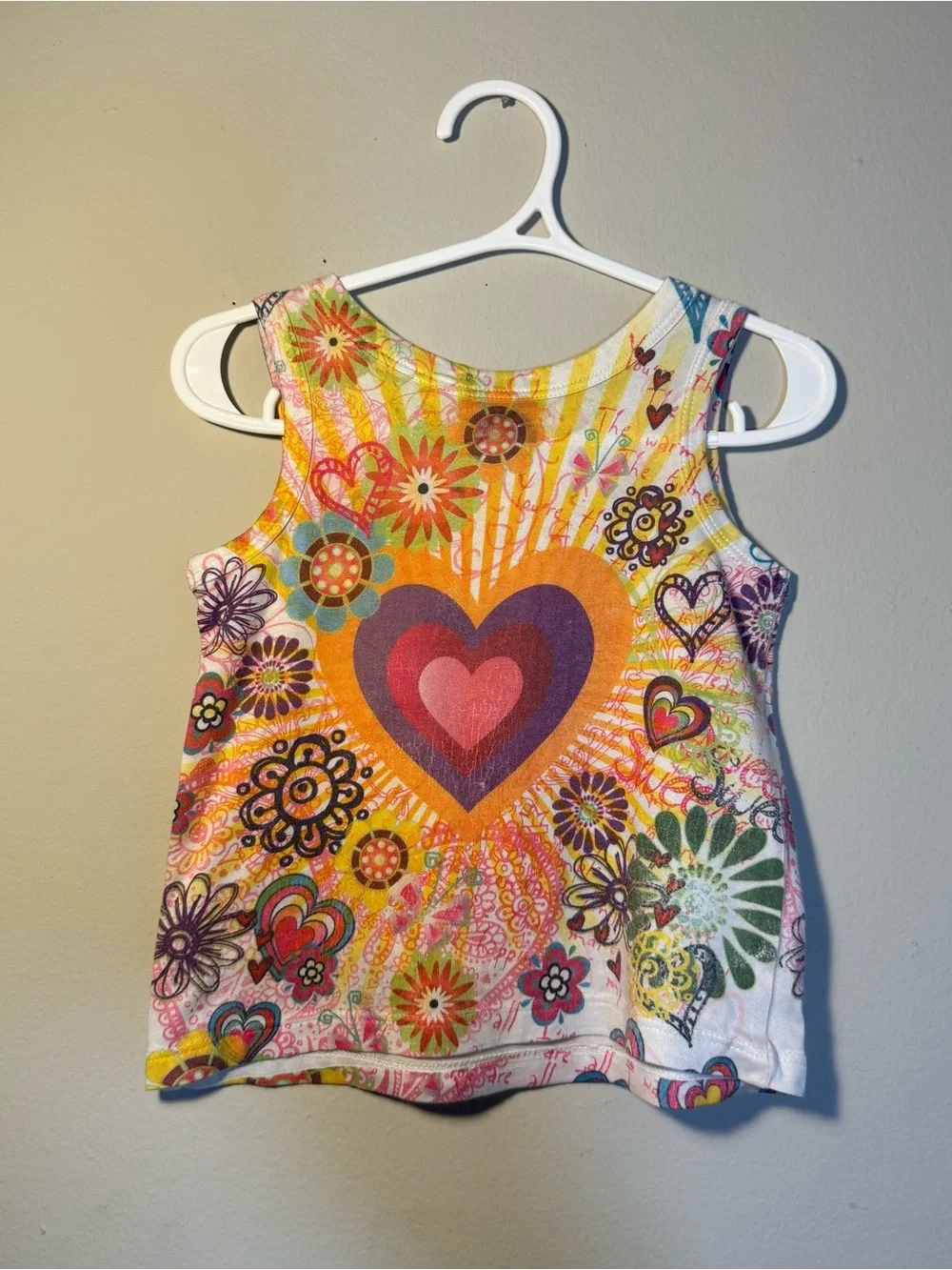 The Children's Place Girls' Multicolor Heart Tank Top